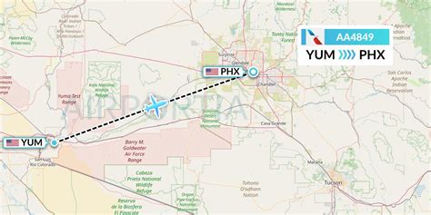 flights from yuma to phoenix.